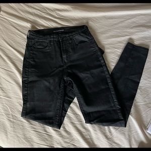 Zee Gee Why coated black skinny jeans